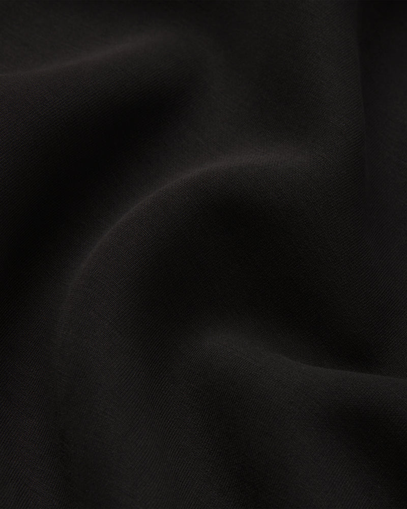 Sueded Stretch Twist Maxi Dress | Black