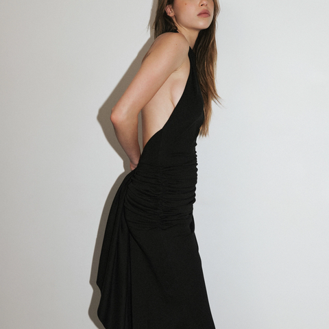 Audrey Halter Gown in Black - KHY by Kylie Jenner Khy Audrey Halter Gown in Black - KHY by Kylie Jenner Khy