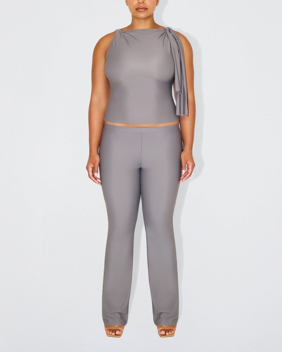 Sleek Stretch Low Rise Pant | Steel Grey
