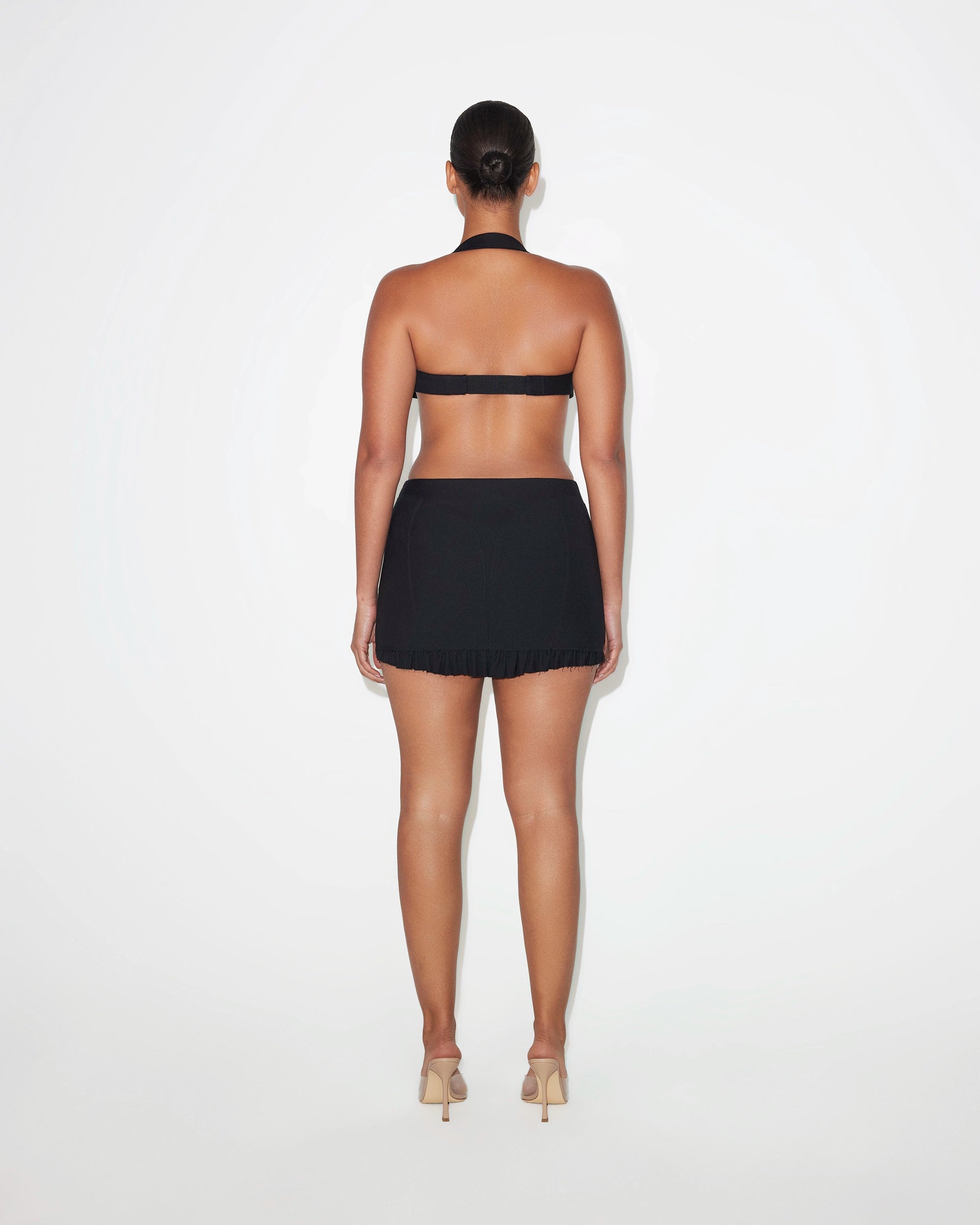 Mini Corset Skirt | Black