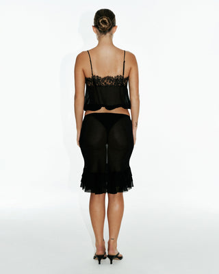 Paloma Silk Cami | Black