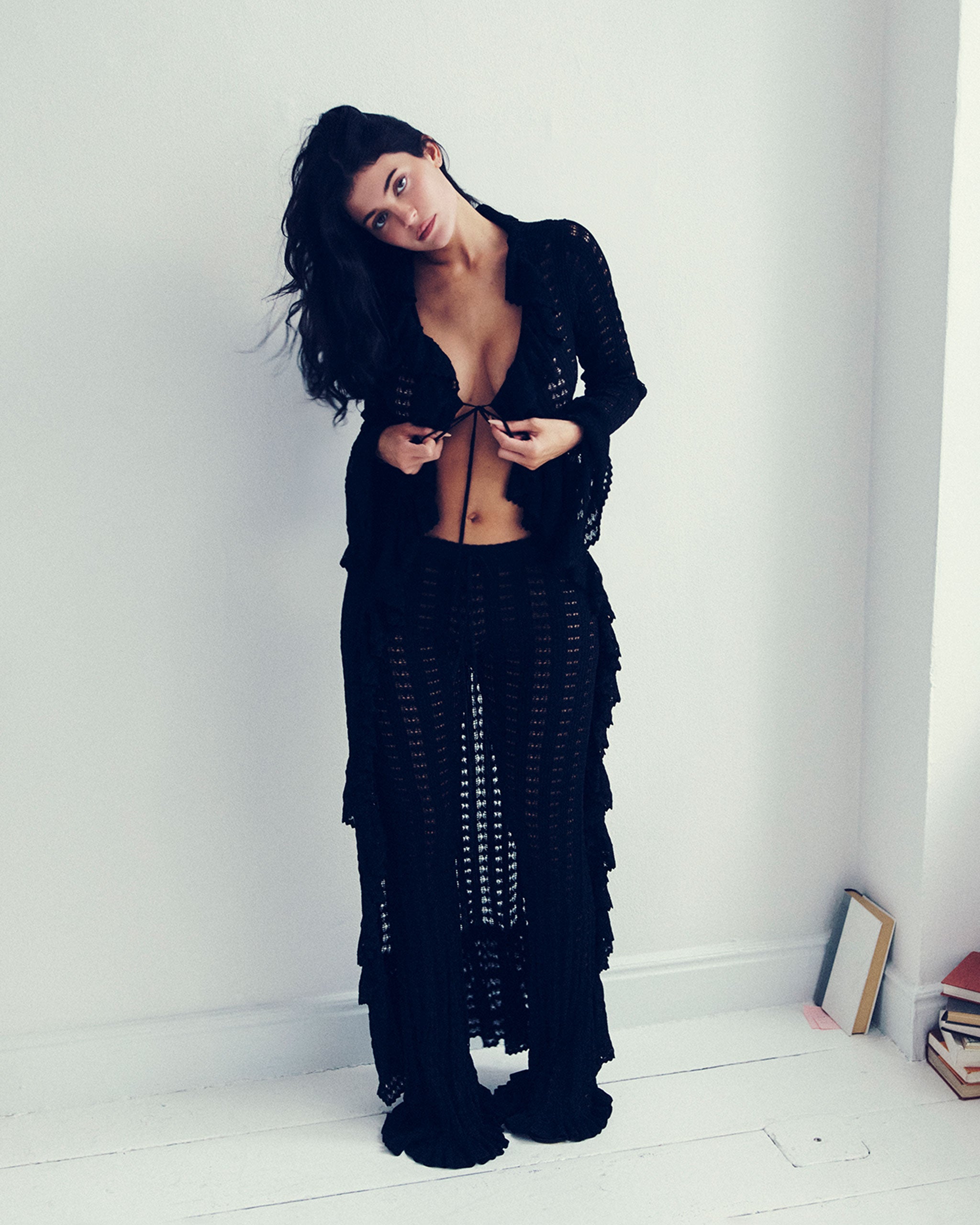 Late Summer Crochet Pant in Eclipse Black | KHY by Kylie Jenner – Khy