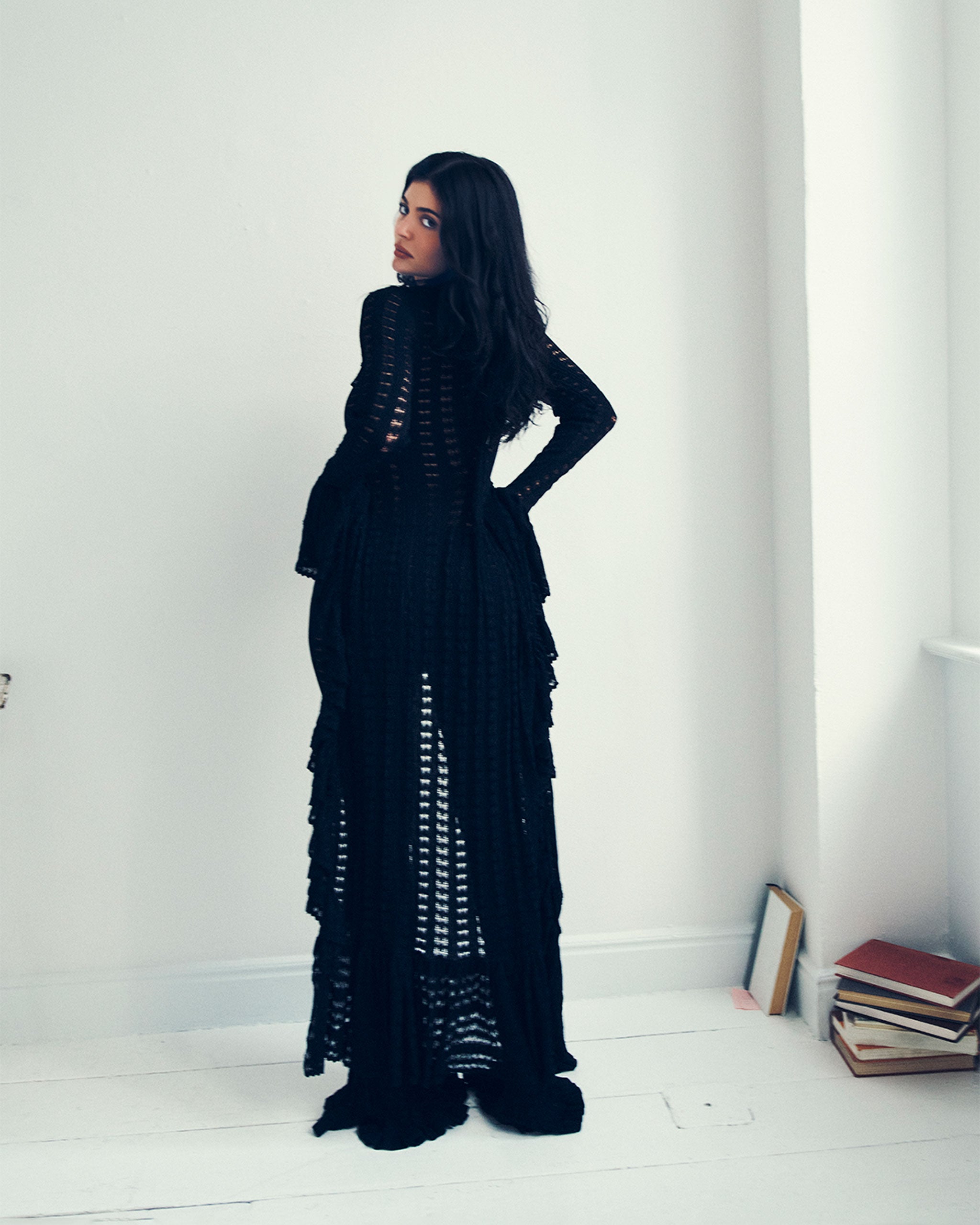 Late Summer Crochet Duster in Eclipse Black | KHY by Kylie Jenner