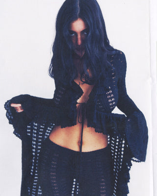 Late Summer Crochet Duster | Eclipse Black