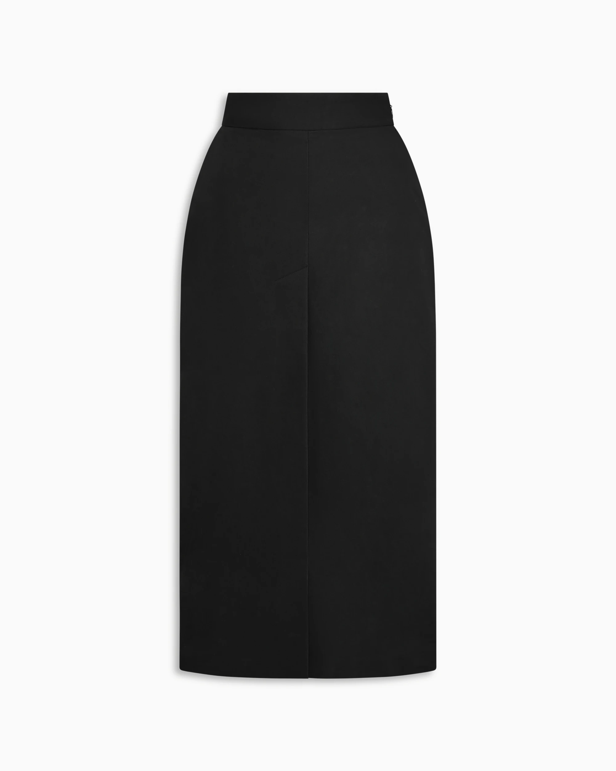 Button Front Maxi Skirt | Black
