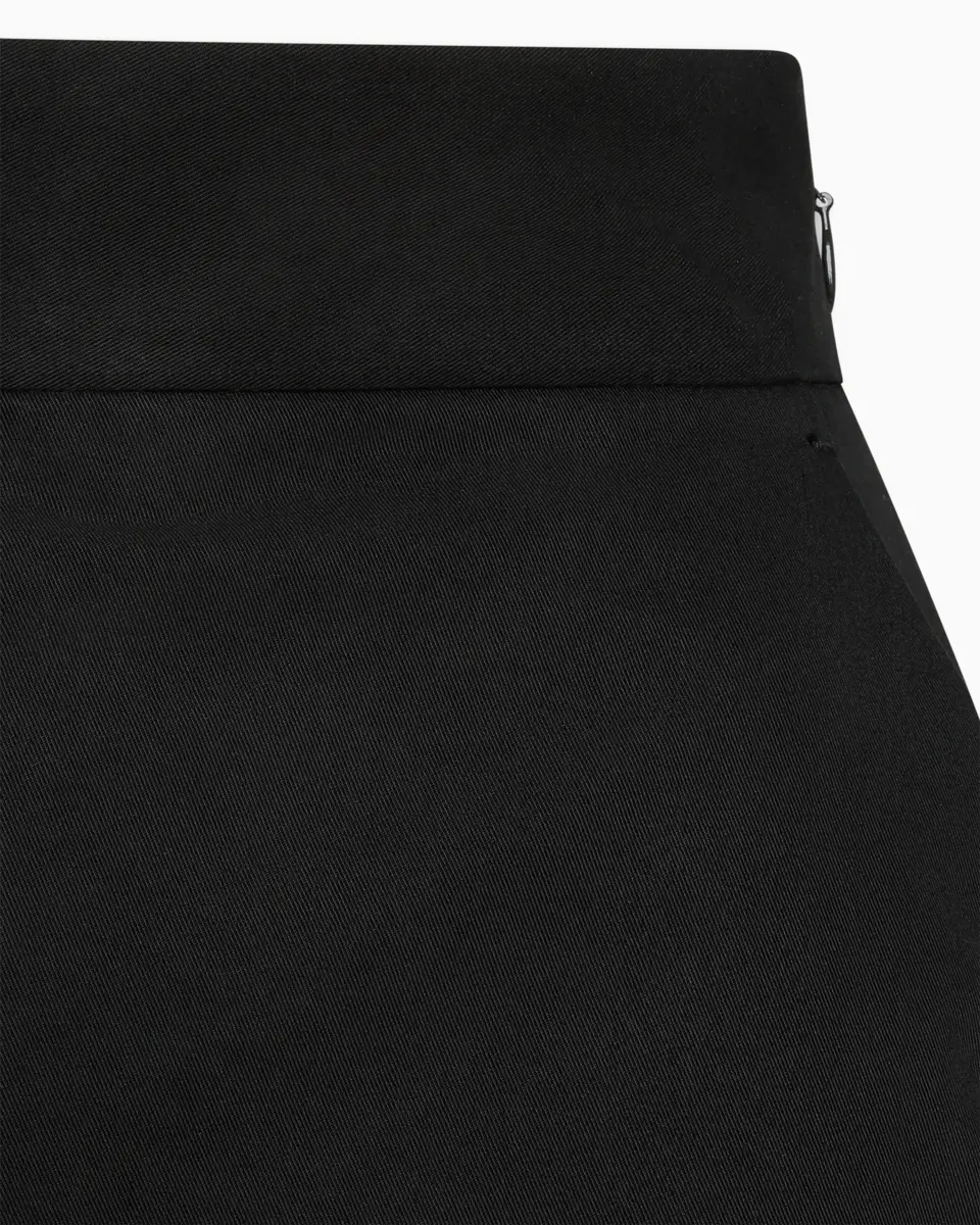 Button Front Maxi Skirt | Black