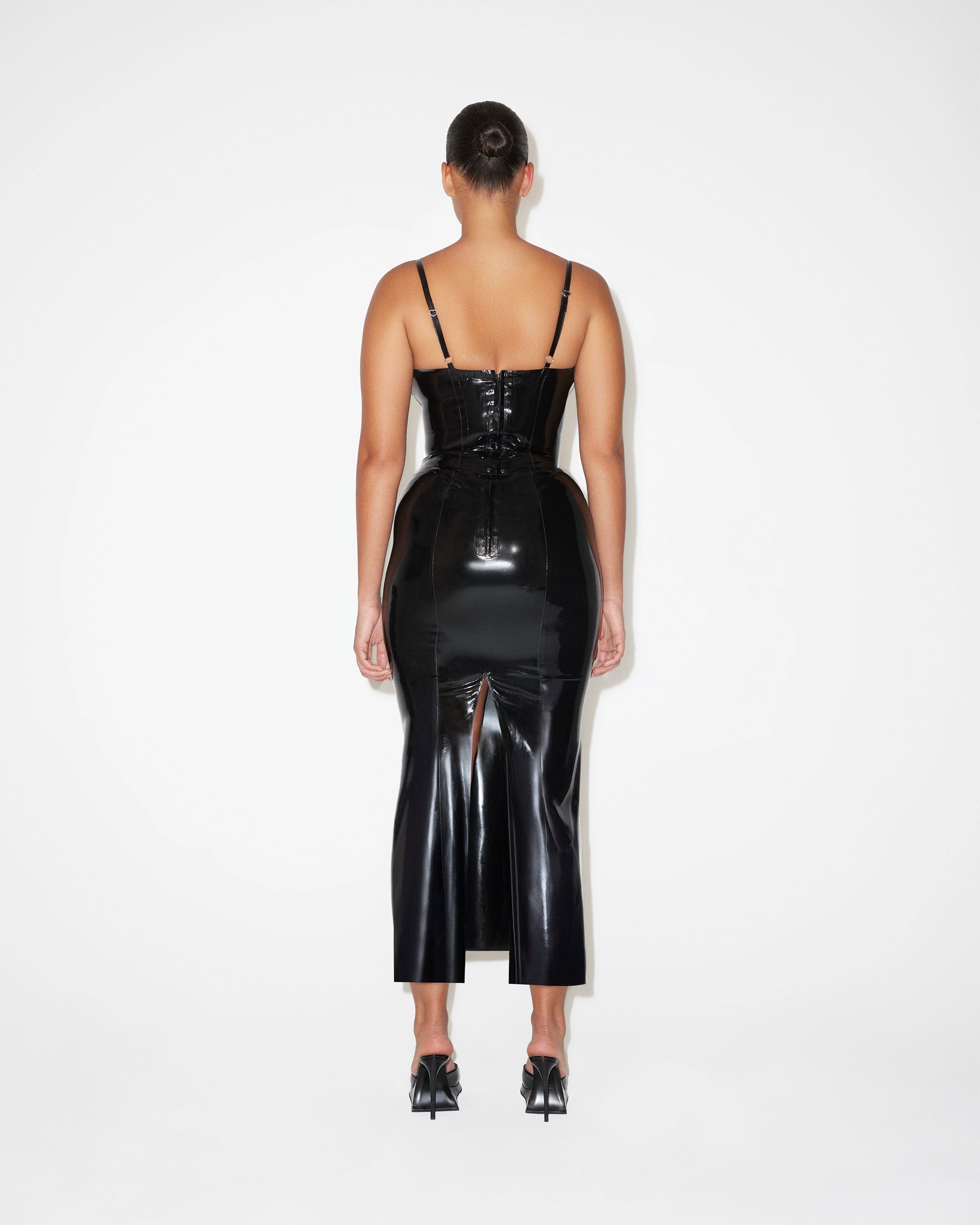 Latex Maxi Skirt | Black