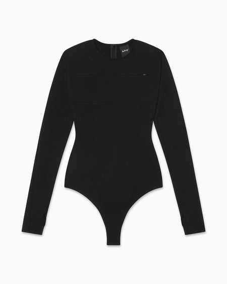 Long Sleeve Bodysuit | Black