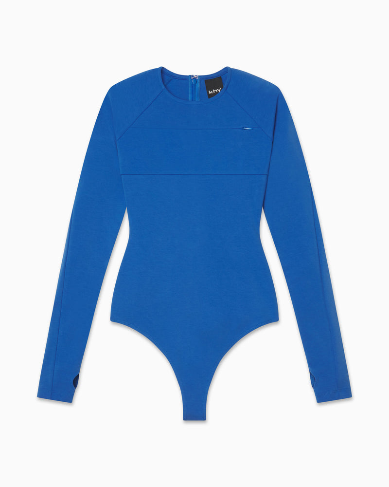 Long Sleeve Bodysuit | Cobalt Blue