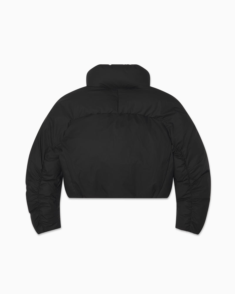 Cropped Puffer Jacket | Black