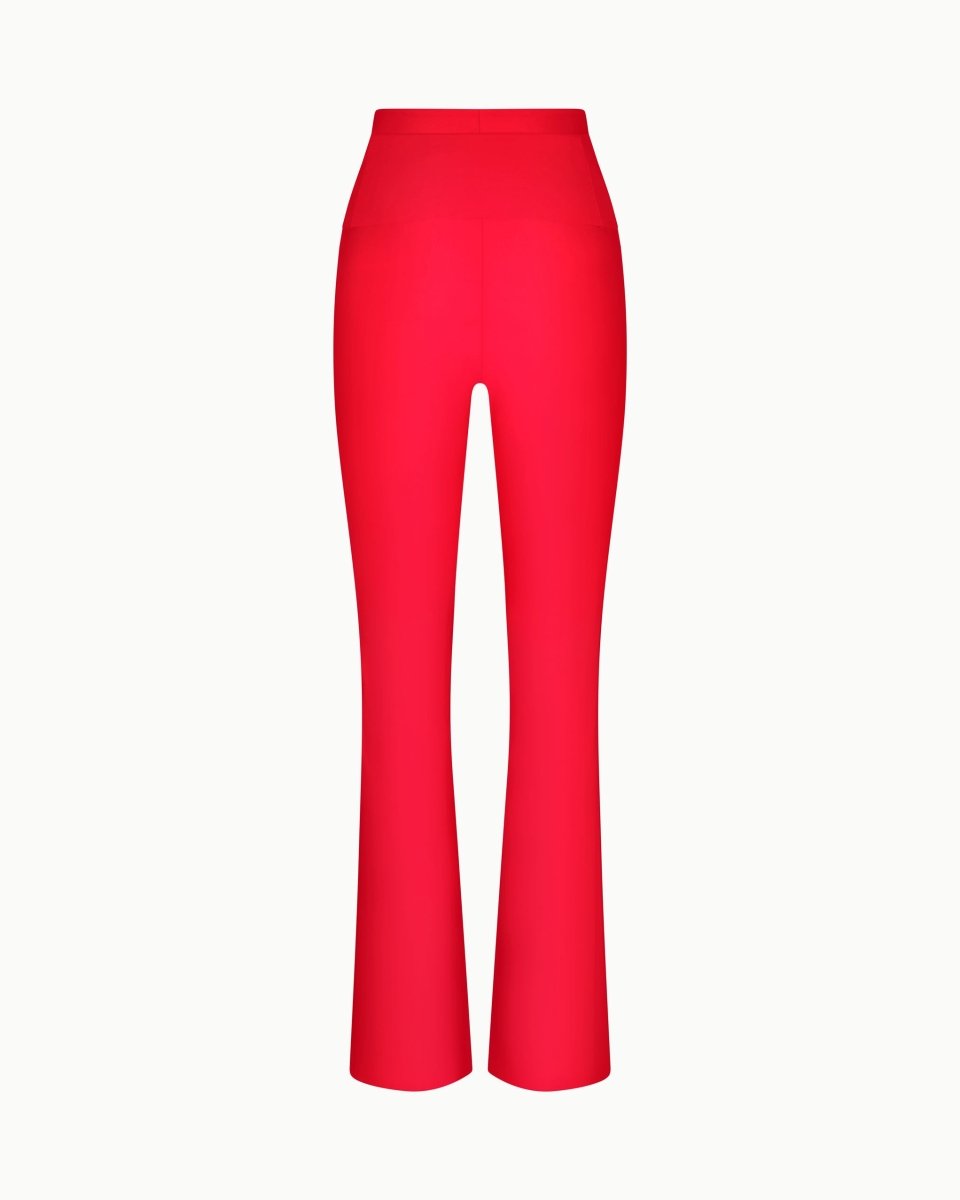 Sleek Stretch Cutout Foldover Pant | Tomato
