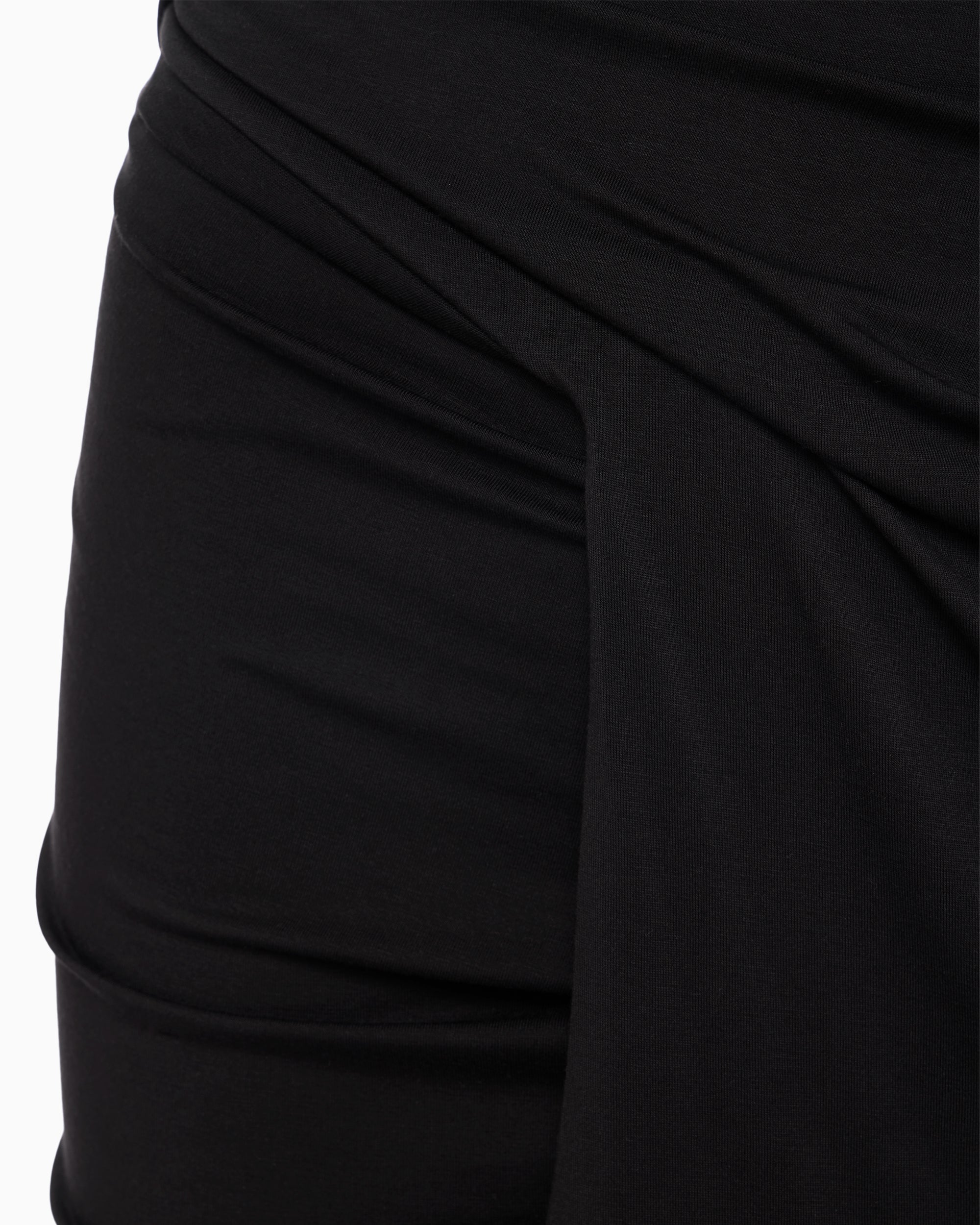 Draped Maxi Skirt | Black