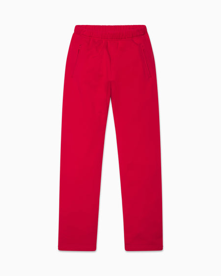 Fleece Straight Leg Pant | Red