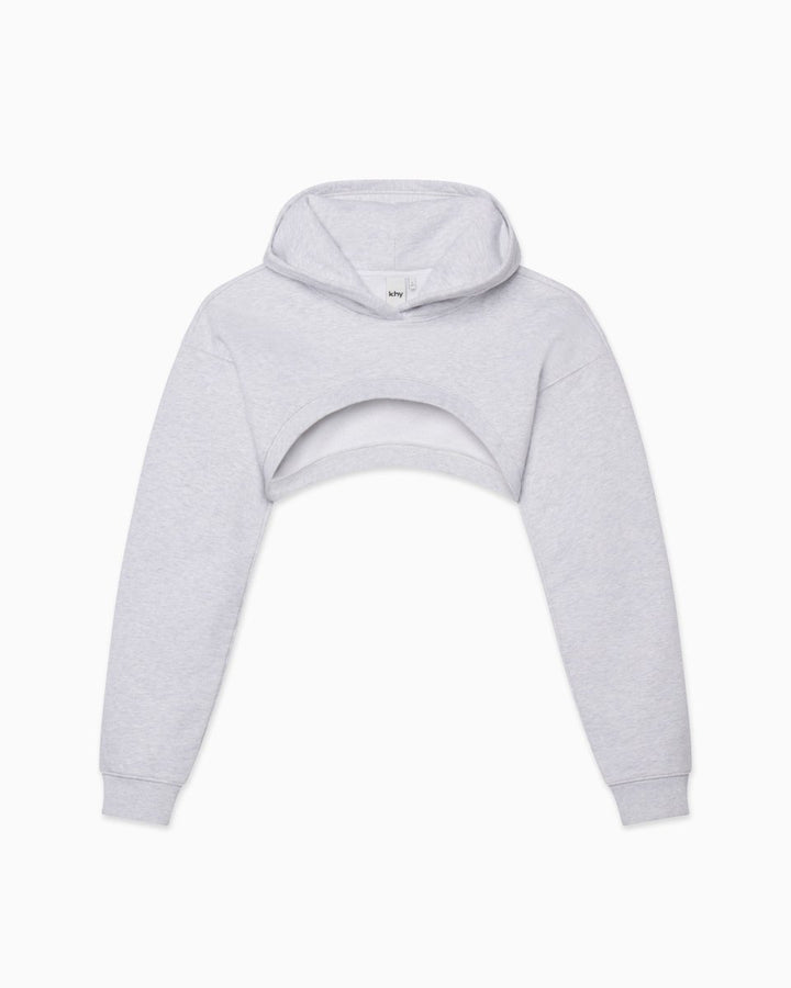 Heather Gray Cropped Hoodie