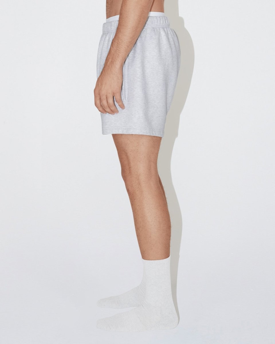Fleece Short | Light Heather Grey