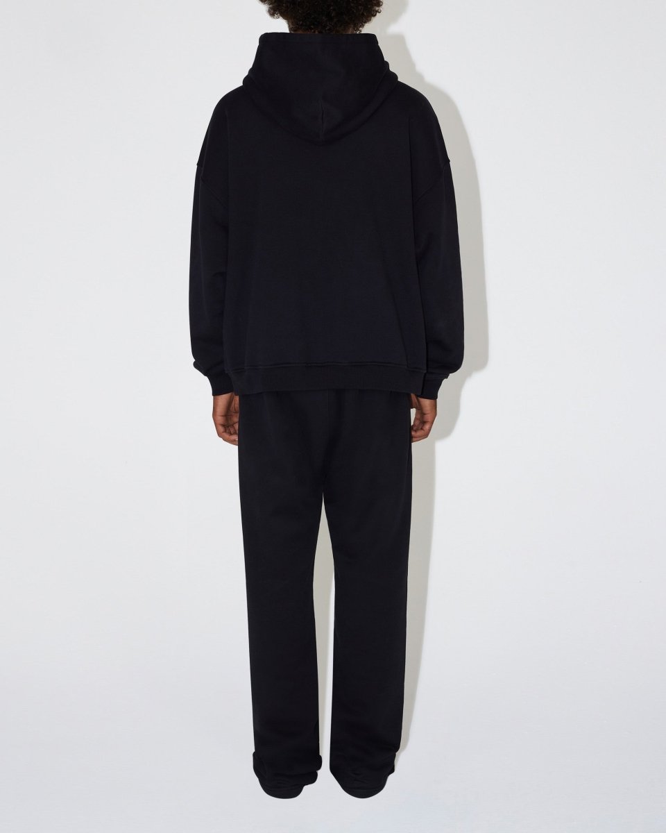 Fleece Oversized Hoodie | Black