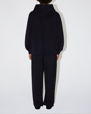 Fleece Oversized Zip Hoodie | Black