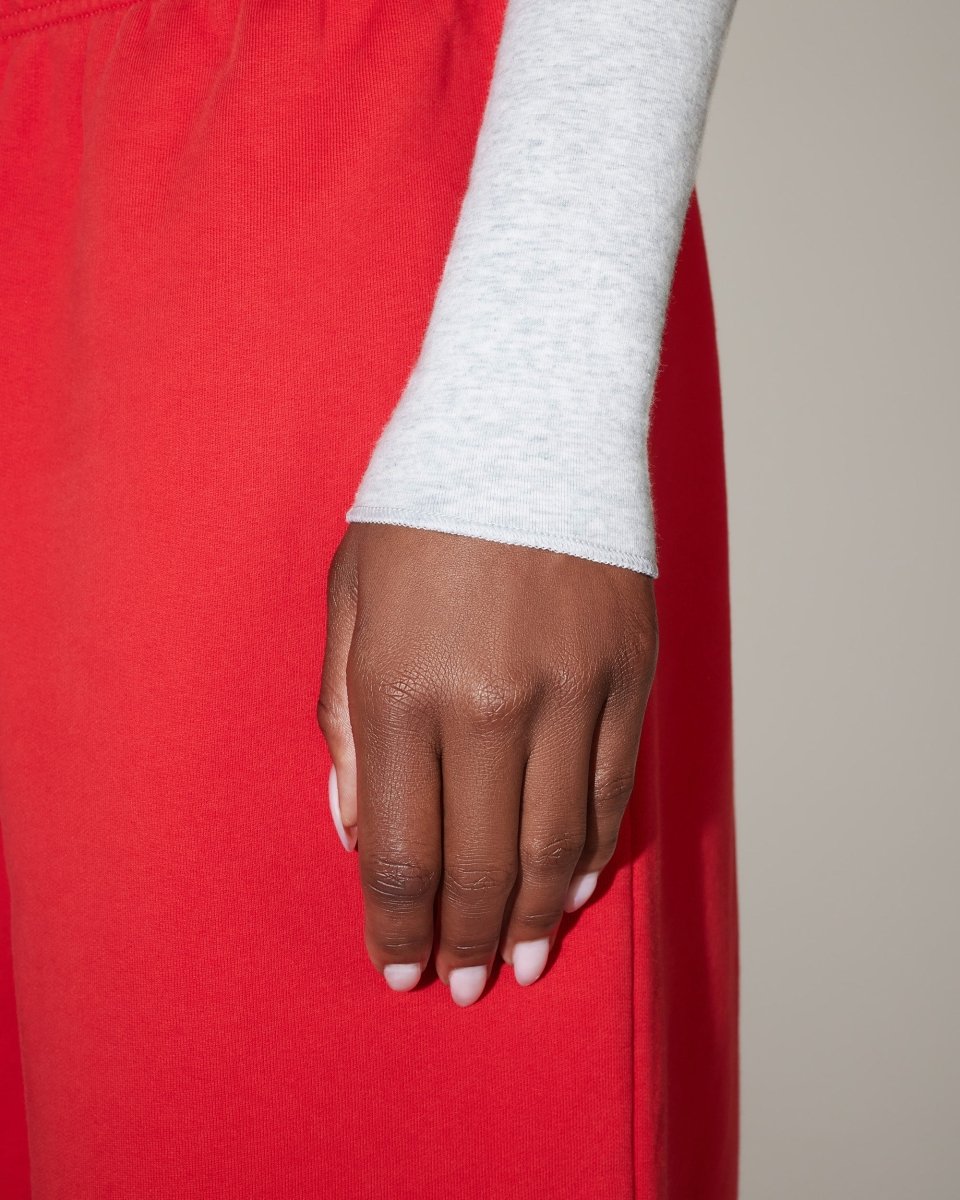 Long Sleeve Wrap Top | Light Heather Grey