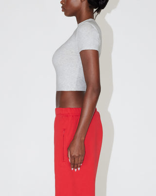 Baby Tee | Light Heather Grey