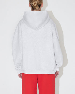 Fleece Oversized Hoodie | Light Heather Grey