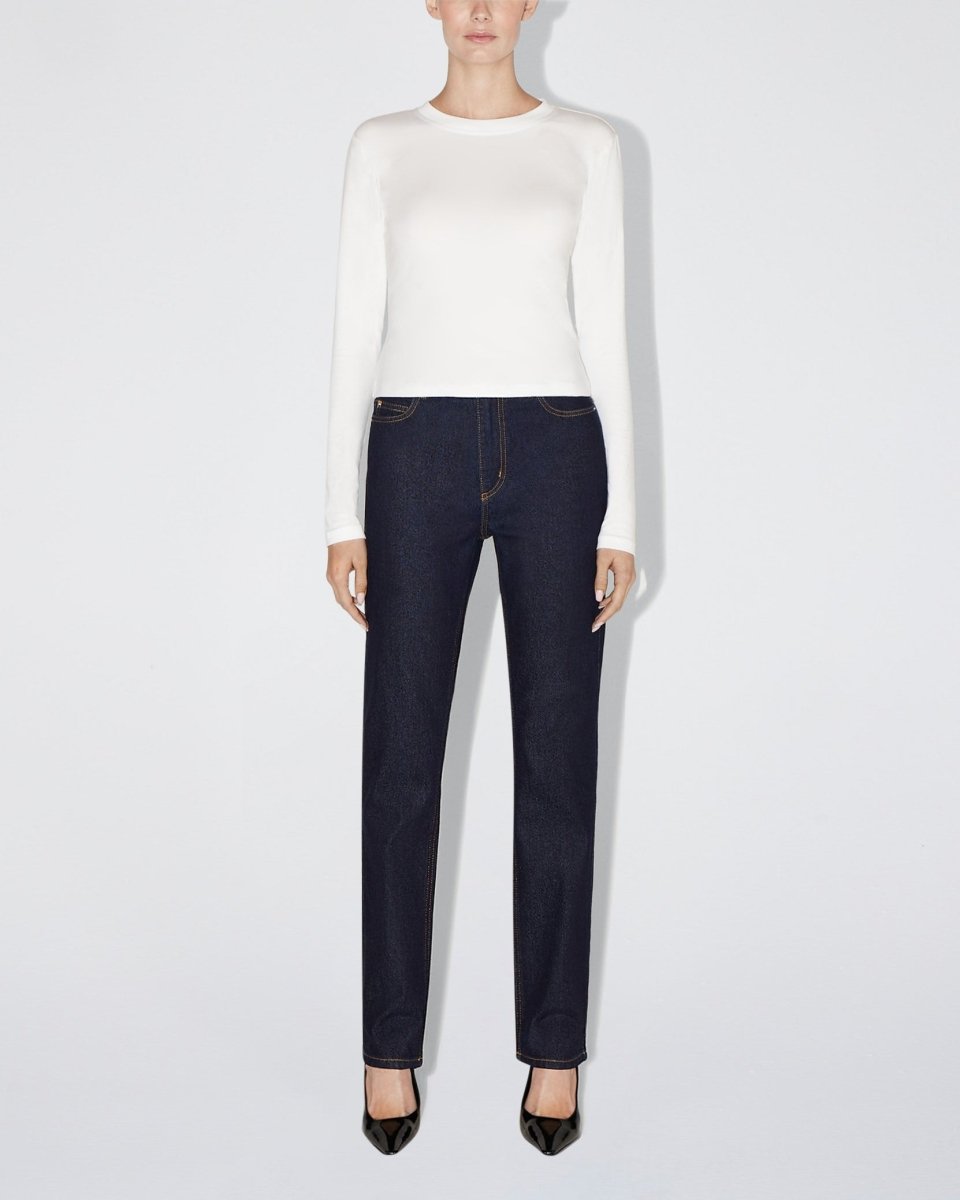 Classic Straight Leg Denim | Dark Wash