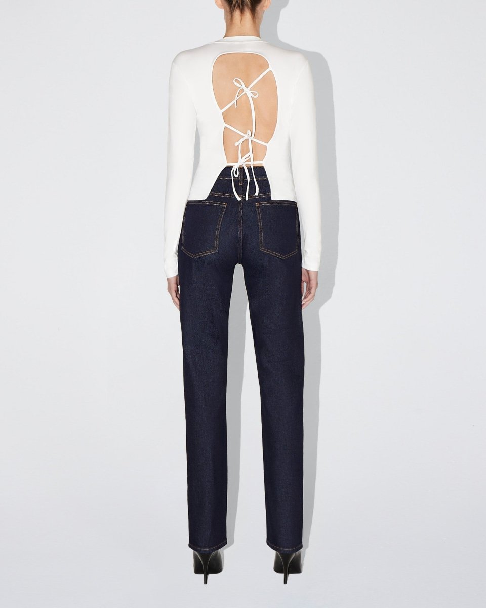 Classic Straight Leg Denim | Dark Wash