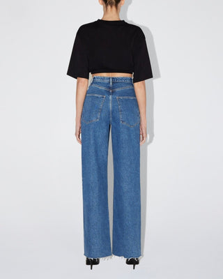 Boxy Cropped Tee | Black