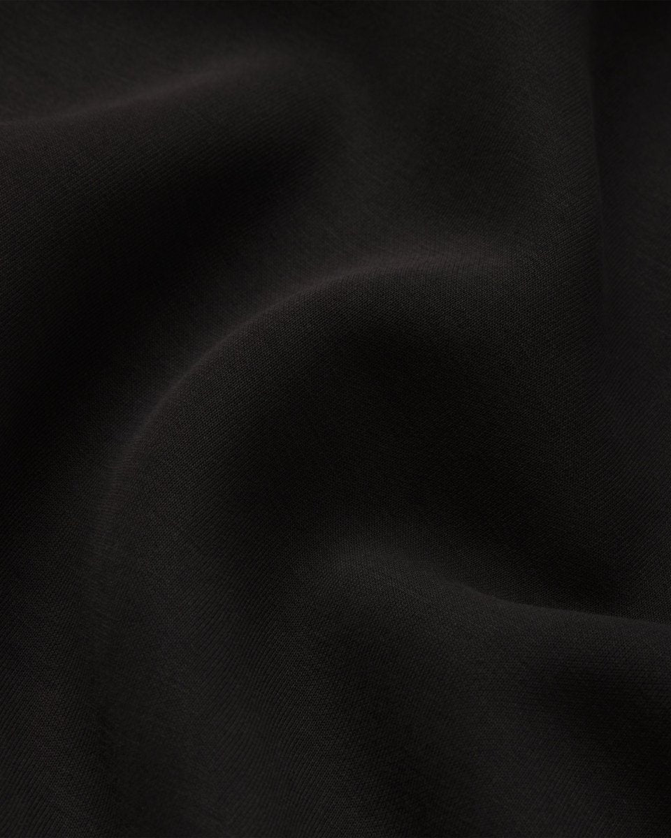 Sueded Stretch Knotted Top | Black