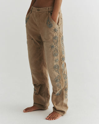 Mulholland Studded Carpenter Pant | Vintage Khaki