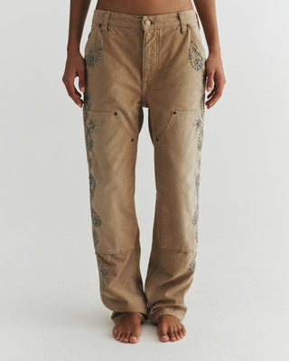 Mulholland Studded Carpenter Pant | Vintage Khaki