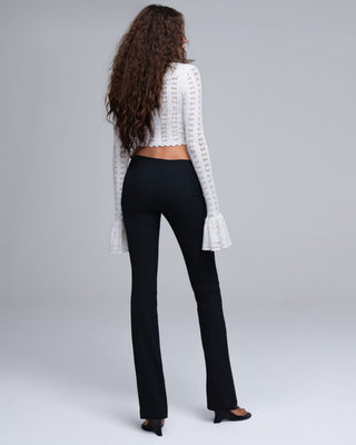 Starlight Ruffle Crochet Cardi | Tidal White