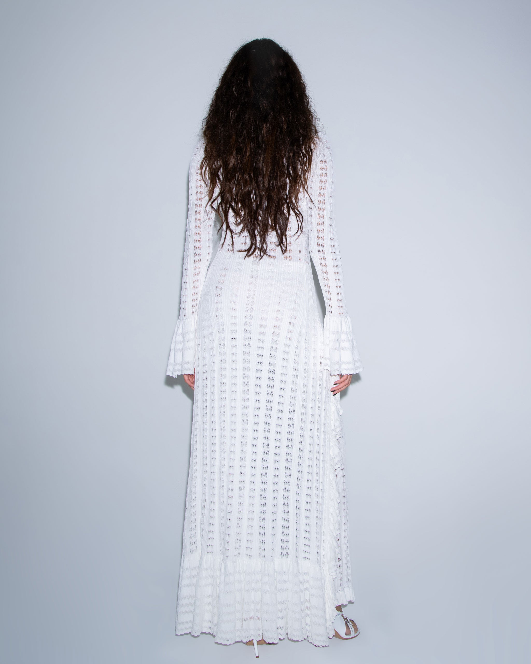 Late Summer Crochet Duster in Tidal White | KHY by Kylie Jenner – Khy