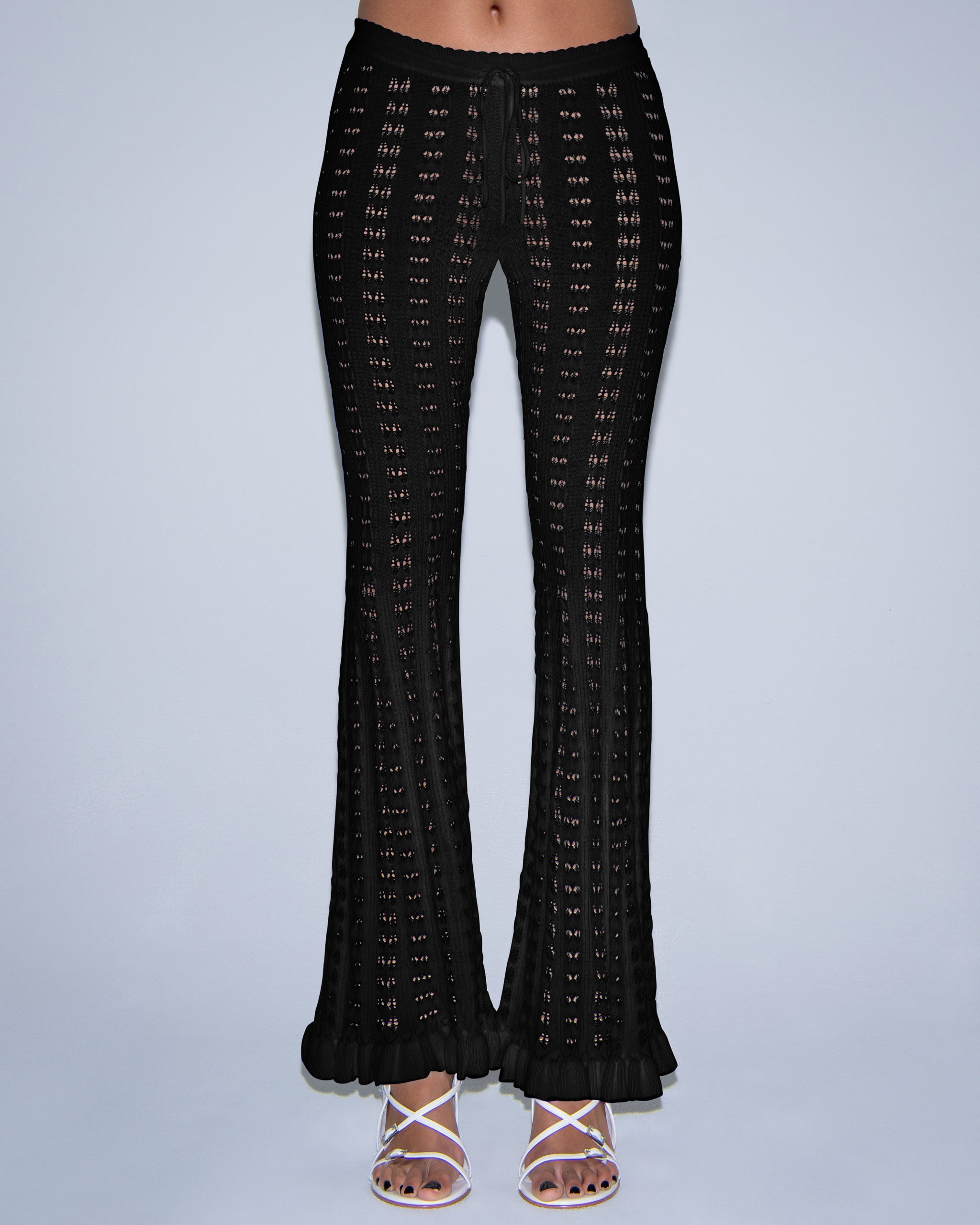 Late Summer Crochet Pant in Eclipse Black | KHY by Kylie Jenner – Khy