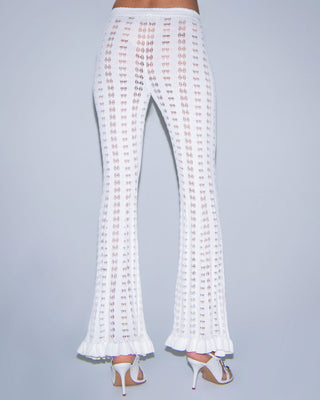 Late Summer Crochet Pant | Tidal White