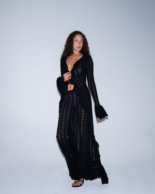 Late Summer Crochet Duster | Eclipse Black