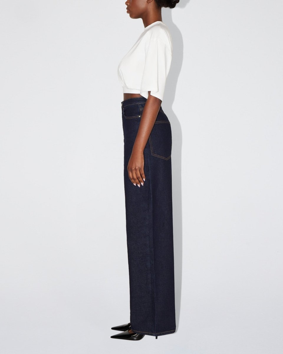 Boxy Cropped Tee | White