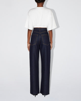 Boxy Cropped Tee | White