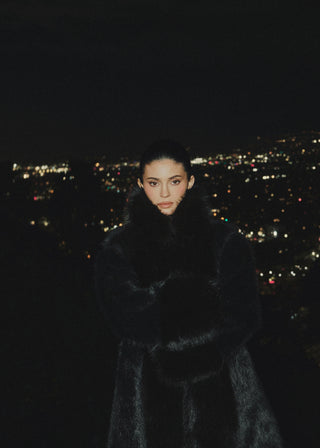 Hollywood Maxi Coat | Black