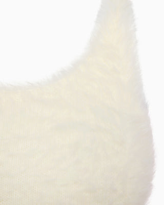 Knit Low Back Dress | Cream