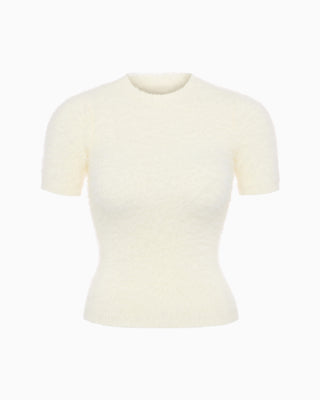 Knit Short Sleeve | Cream