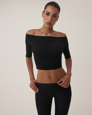 Off the Shoulder Top | Black