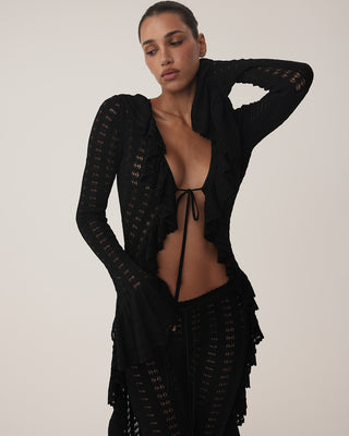 Late Summer Crochet Duster | Eclipse Black