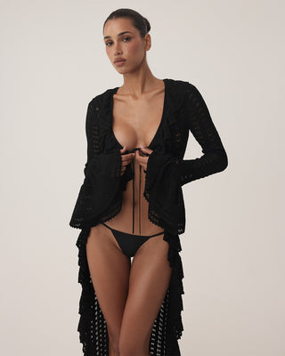 Late Summer Crochet Duster | Eclipse Black