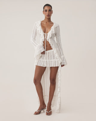 Late Summer Crochet Duster | Tidal White