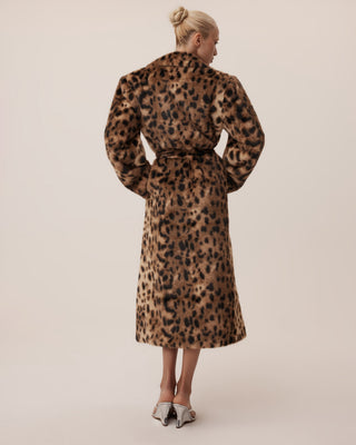 Signature Faux Fur Coat | Leopard