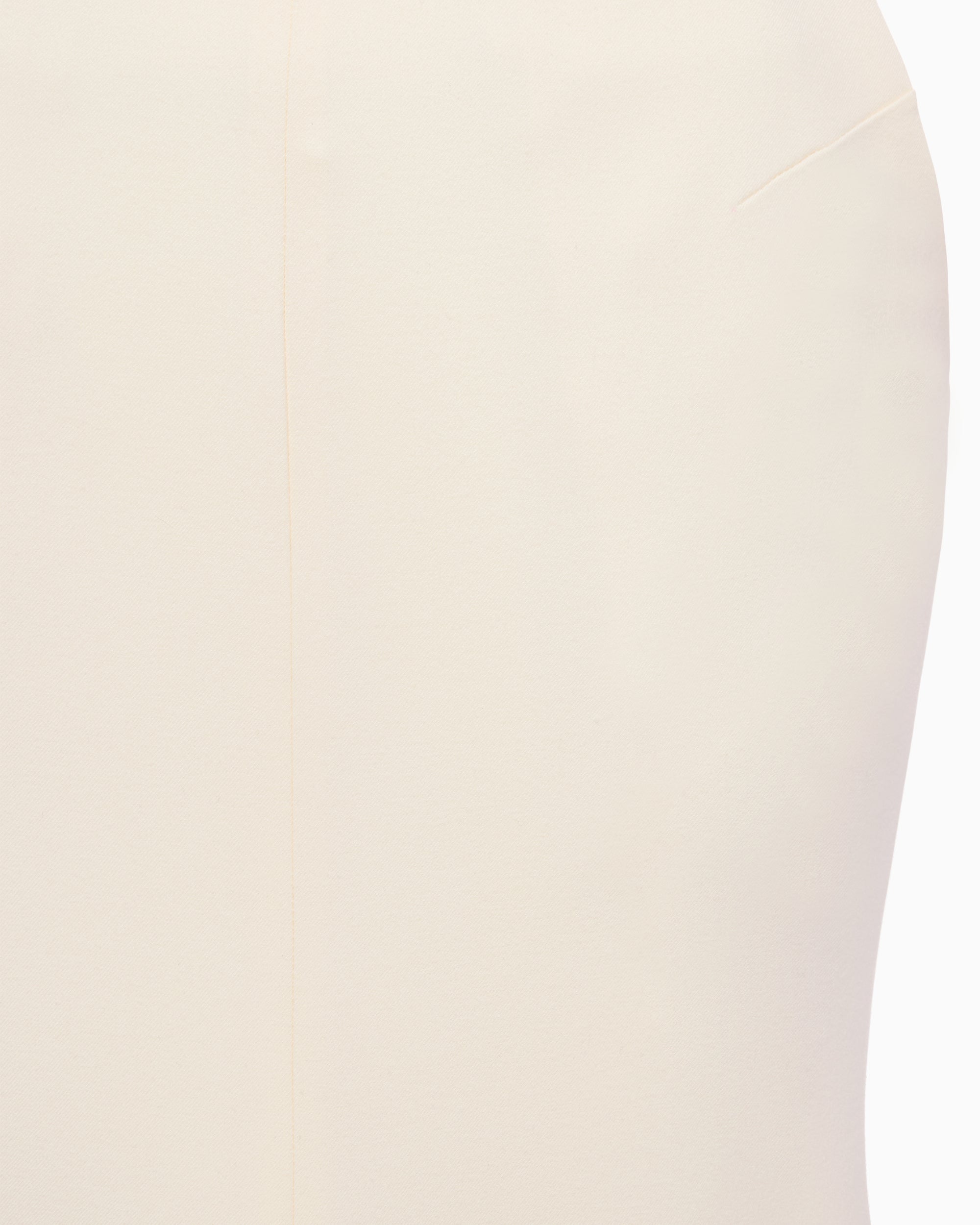 Long Tailored Skirt | Warm White
