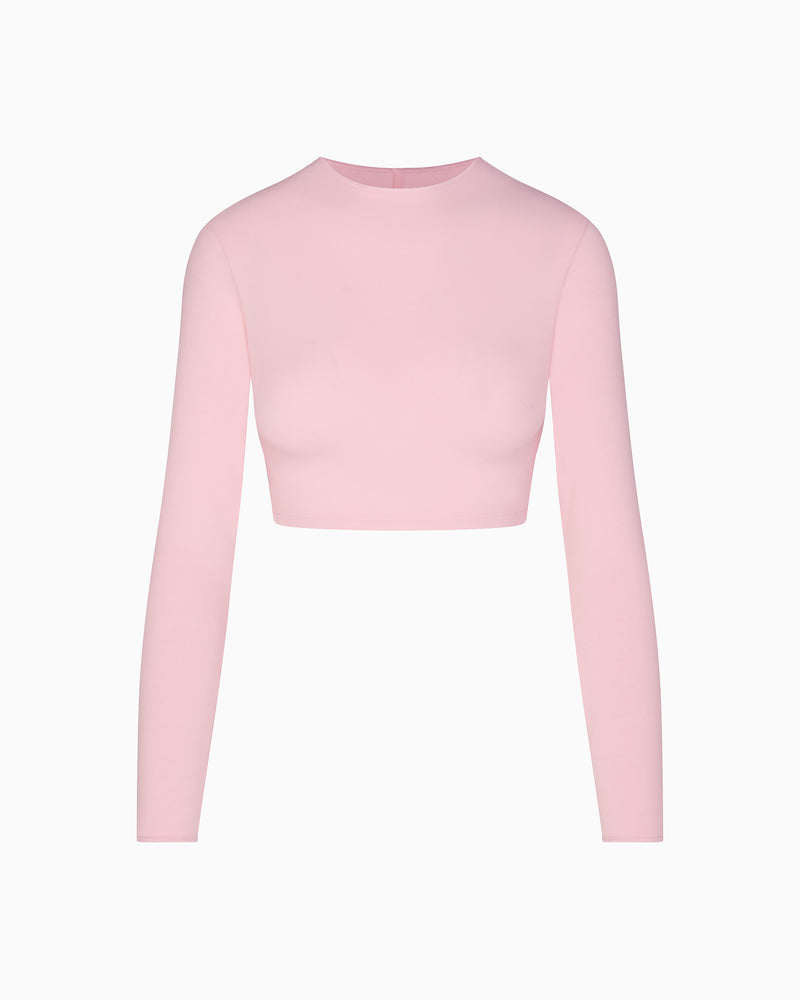 Long Sleeve Wrap Top | Orchid Pink