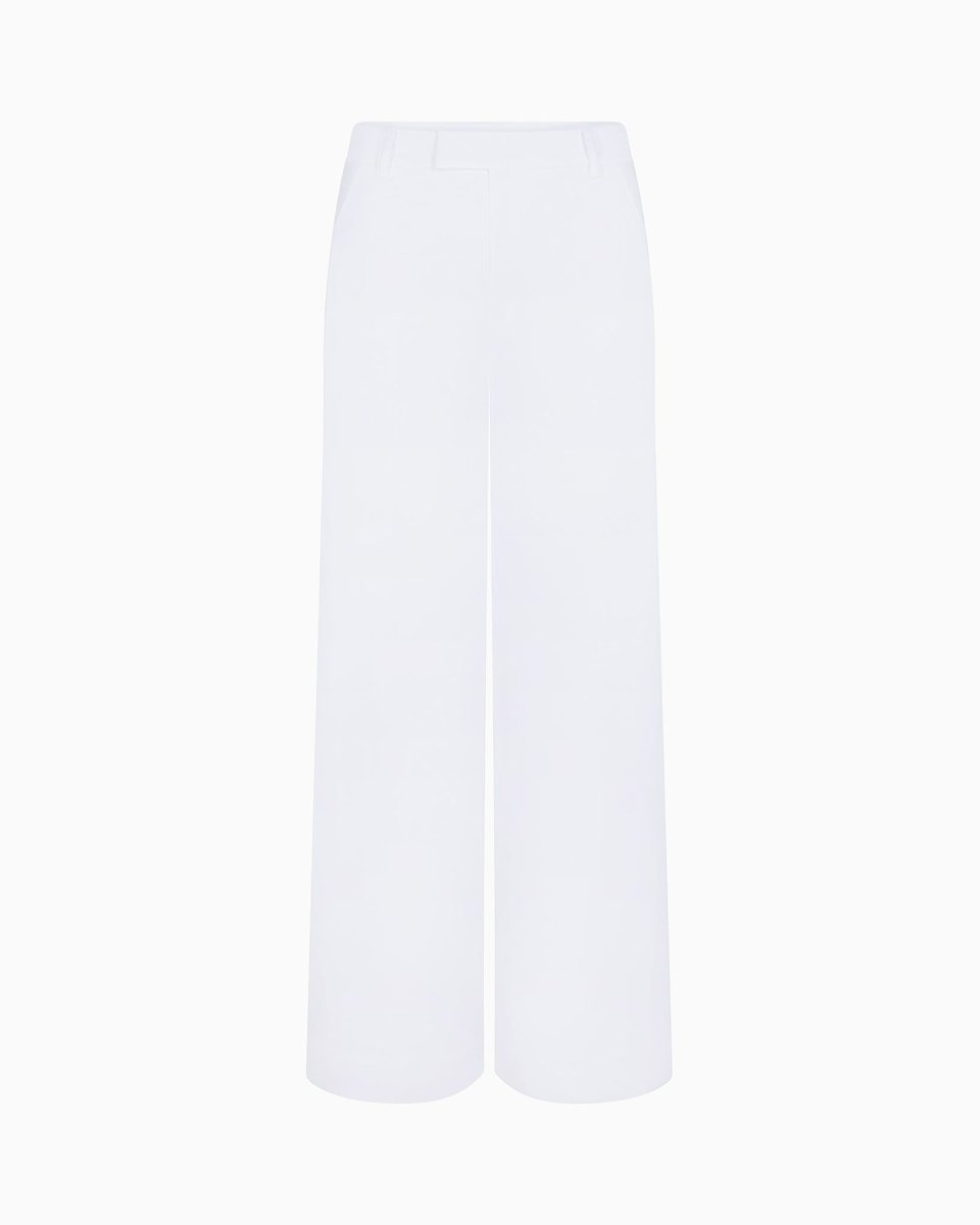 Poplin Low Rise Trouser | White
