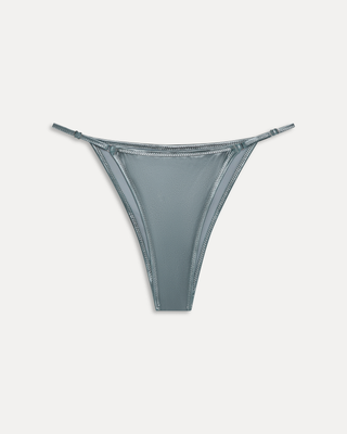 Luna Metallic Bikini Bottom | Chrome