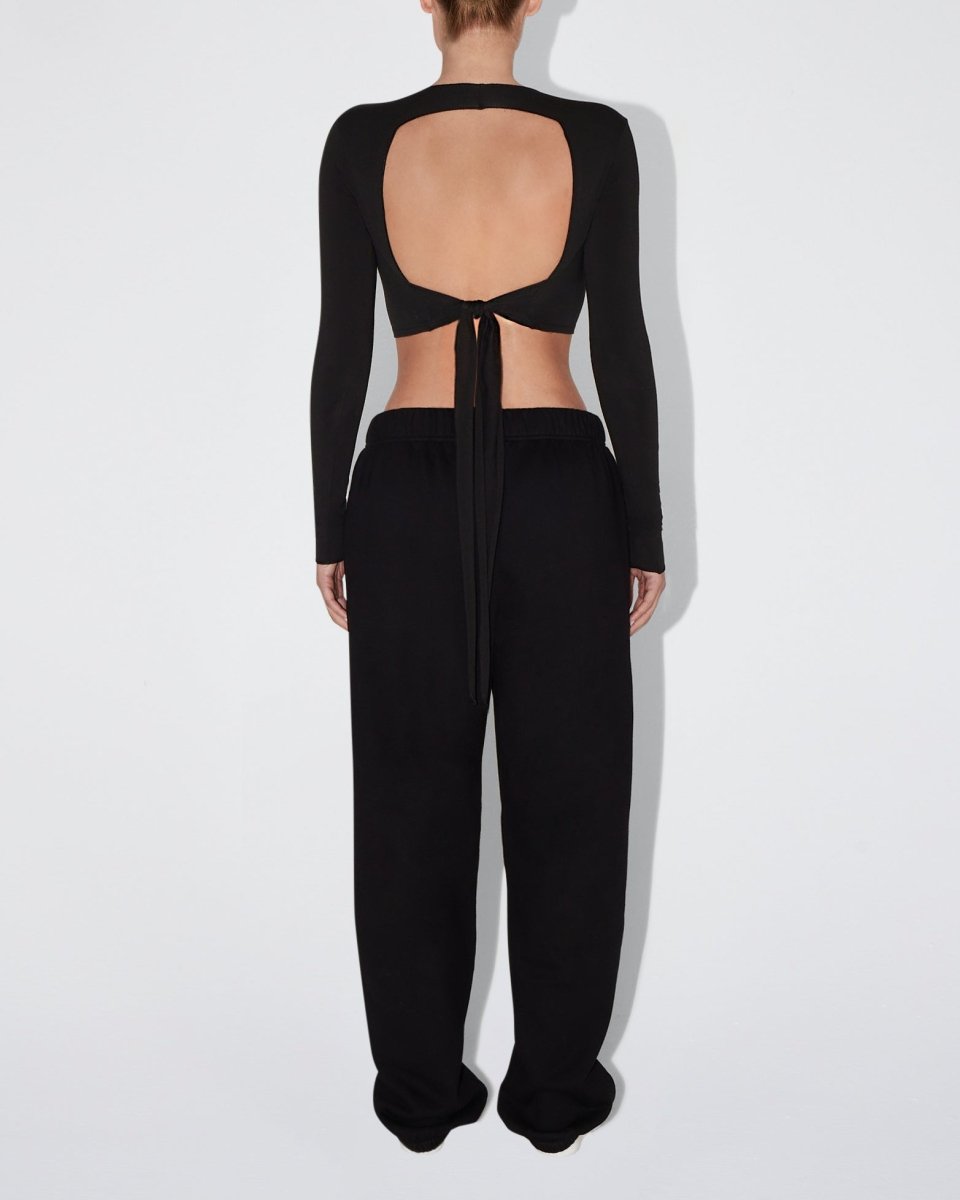 Fleece Boyfriend Jogger | Black